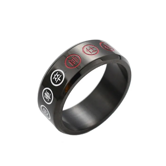Chinese Chess Ring for Men – Stainless Steel Ethnic-Style Symbol Ring | Trendy Accessory for Xiangqi Lovers | Gift Jewelry | Wholesale