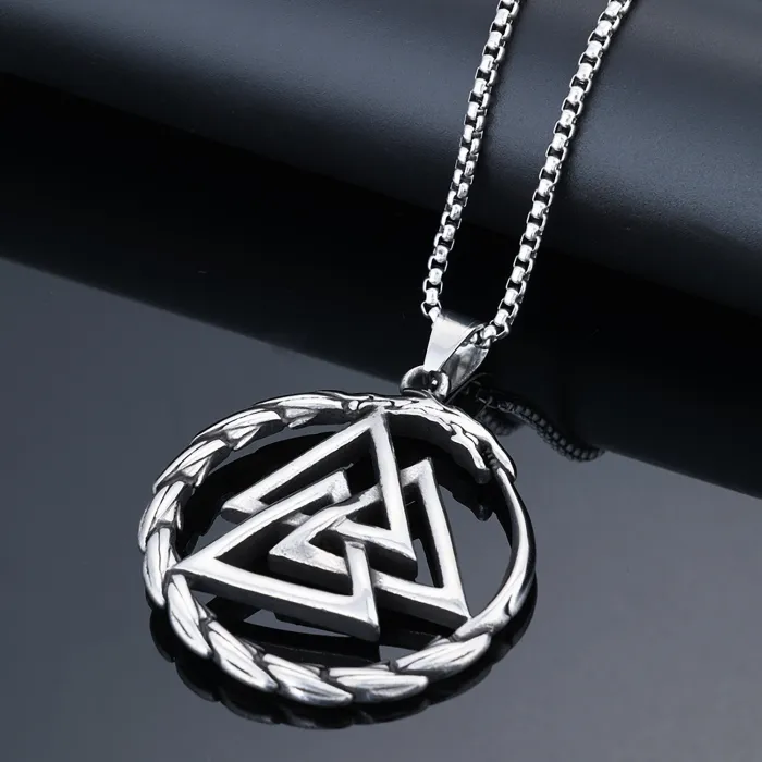 Viking Dragon Head Pendant – Hollow Carved Stainless Steel Necklace | Retro Nordic Style Jewelry for Men | Cross-Border Wholesale