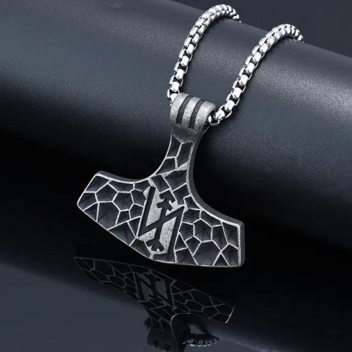 Vintage Anchor Pendant – Cast Titanium Steel Necklace for Men | Stainless Steel Nautical Pendant | Retro Bold Jewelry | Wholesale