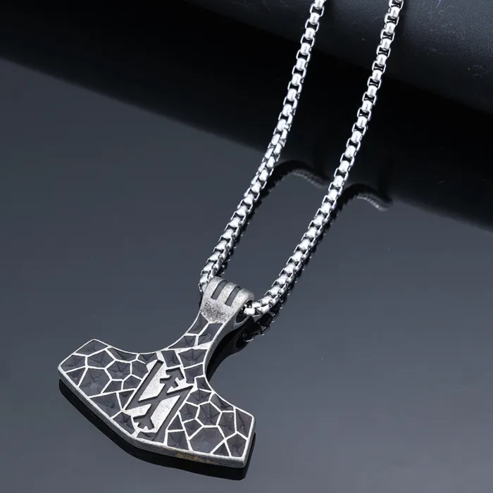 Vintage Anchor Pendant – Cast Titanium Steel Necklace for Men | Stainless Steel Nautical Pendant | Retro Bold Jewelry | Wholesale