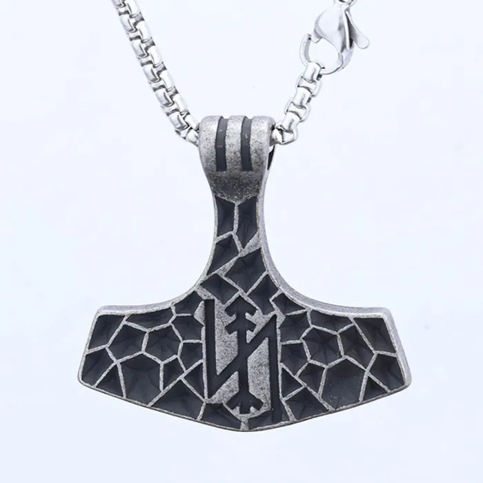 Vintage Anchor Pendant – Cast Titanium Steel Necklace for Men | Stainless Steel Nautical Pendant | Retro Bold Jewelry | Wholesale