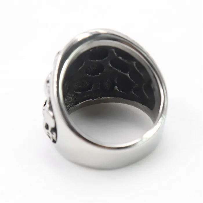 Full Skull Band Ring – Stainless Steel All-Over Skeleton Ring for Men & Women, Gothic Punk Unisex Ring, Aliexpress Hot Sale