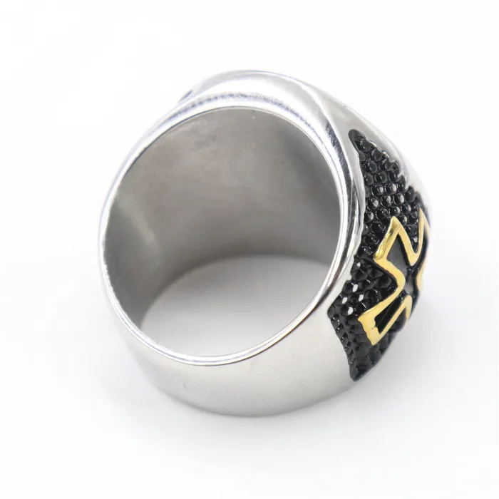 Vintage Cross Ring for Men – Stainless Steel Christian Band, Gothic Religious Jewelry Wholesale