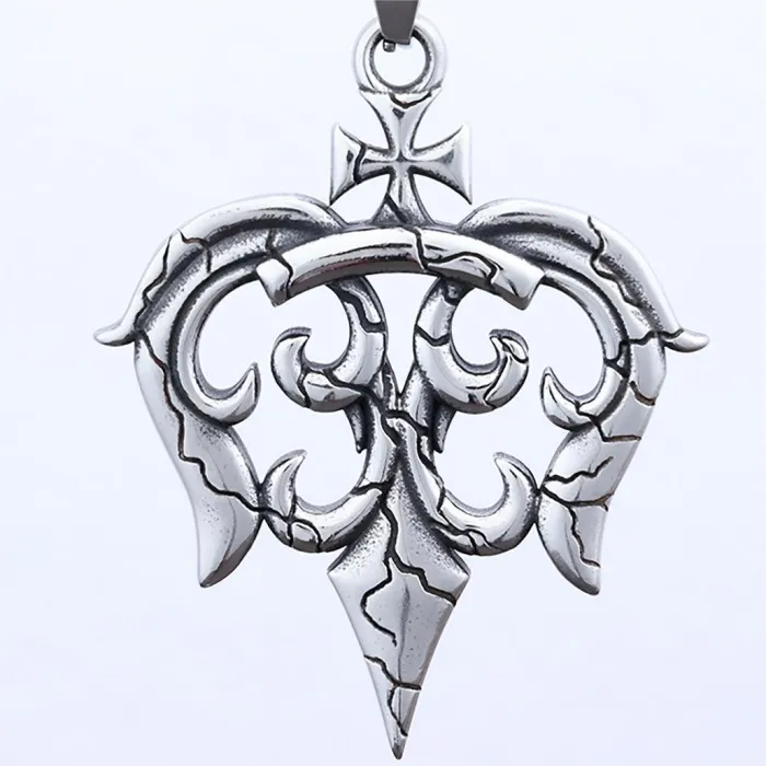 Military Cross Pendant – Fashion Retro Punk Brand Stainless Steel Necklace | Edgy Statement Jewelry | Wholesale