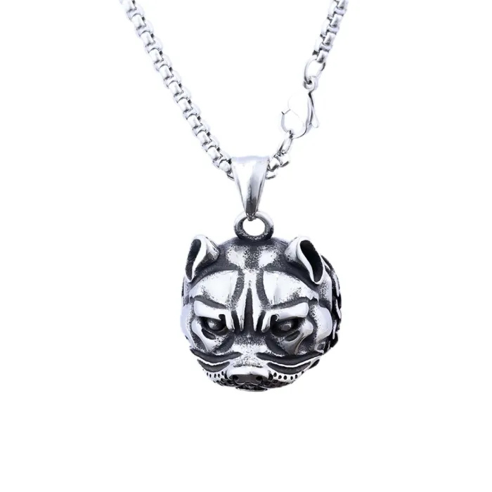 Mini Shar Pei Dog Pendant – Cute Stainless Steel Animal Jewelry for Pet Lovers | Small Breed Dog Charm | Wholesale Pet Accessories