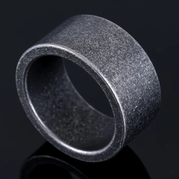 Vintage Punk Style Stainless Steel Ring – Matte Finish Simple Daily Wear Ins Style | Tarnish-Free Minimalist Finger Ring | Wholesale