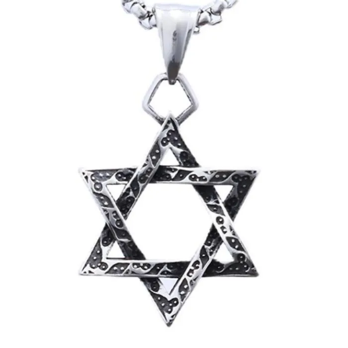 Viking Pentagram Pendant – Retro Hollow Out Stainless Steel Necklace | Norse Style Amulet for Men | Gothic Jewelry | Wholesale