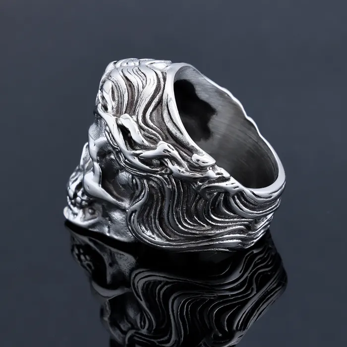 Punk Skull Bracelet for Men – Stainless Steel Thorn Design | Minimalist Daily Wear Jewelry | Edgy Gothic Style | In Stock