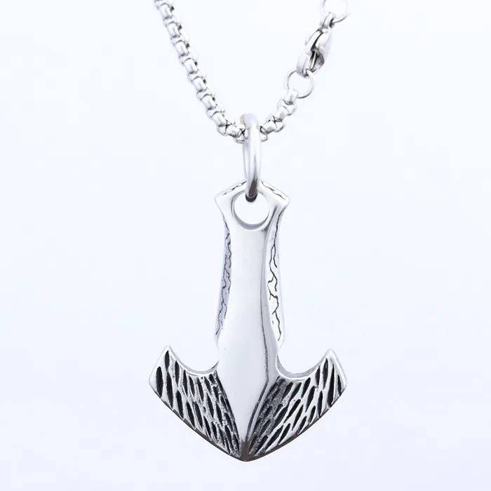 Stainless Steel Anchor & Triangle Spike Pendant – Realistic Nautical Design | Punk Style Jewelry | In Stock & Ready to Ship
