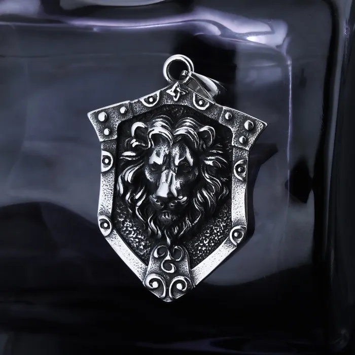 Wholesale Lion Head Pendant – Punk Style Jungle King Necklace for Men & Women | Stainless Steel Bulk Jewelry Supplier