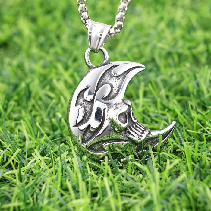 Moon & Skull Pendant – Gothic Punk Stainless Steel Necklace for Men | Bulk Jewelry Supplier

Moon & Skull Pendant – Gothic Punk Stainless Steel Necklace for Men | Bulk Jewelry Supplier

Moon & Skull Pendant – Gothic Punk Stainless Steel Necklace for Men | Bulk Jewelry Supplier