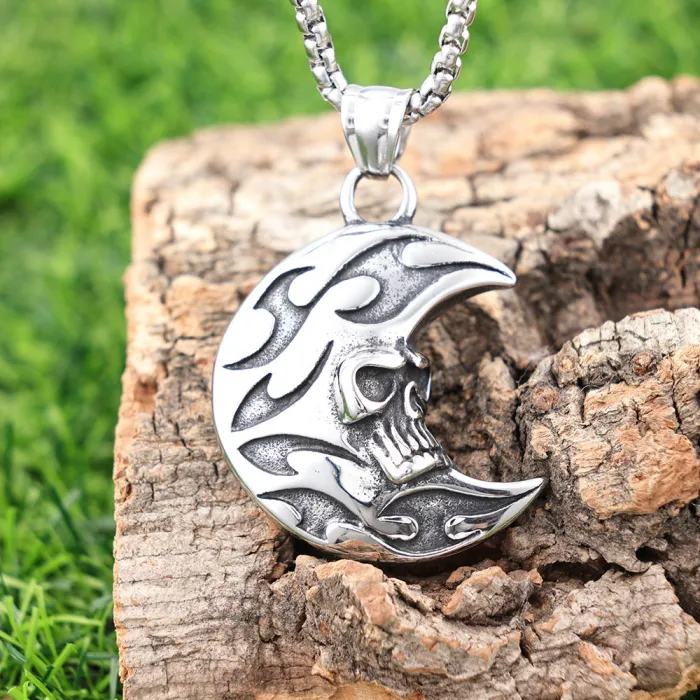 Moon & Skull Pendant – Gothic Punk Stainless Steel Necklace for Men | Bulk Jewelry Supplier

Moon & Skull Pendant – Gothic Punk Stainless Steel Necklace for Men | Bulk Jewelry Supplier

Moon & Skull Pendant – Gothic Punk Stainless Steel Necklace for Men | Bulk Jewelry Supplier