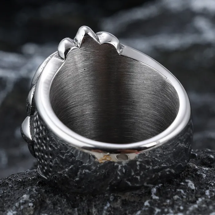 Unisex Skull Ring – Stainless Steel Punk Style | Hot-Selling Wholesale Fashion Jewelry