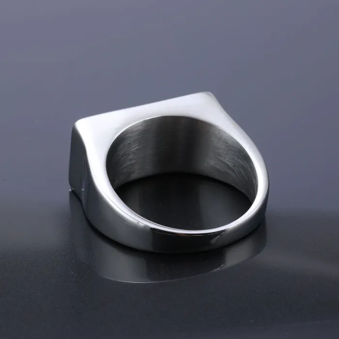 Alibaba Trending Punk Style Men's "SONS Reaper" English Stainless Steel Ring – Hot-Selling Gothic Fashion