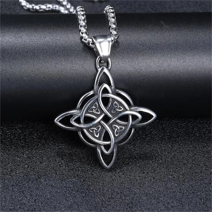 Trendy Celtic Knot Pendant – Stainless Steel Fashion Accessory | In Stock
