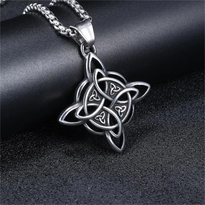 Trendy Celtic Knot Pendant – Stainless Steel Fashion Accessory | In Stock
