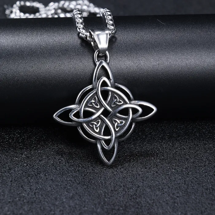 Trendy Celtic Knot Pendant – Stainless Steel Fashion Accessory | In Stock