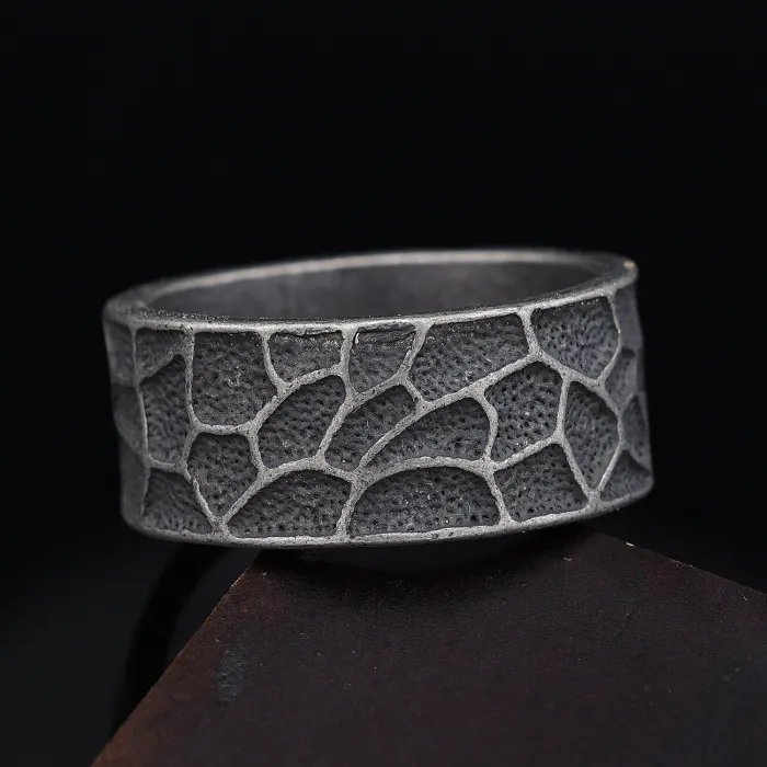 Trendy Minimalist Punk Style Retro Unisex Stainless Steel Ring – In Stock