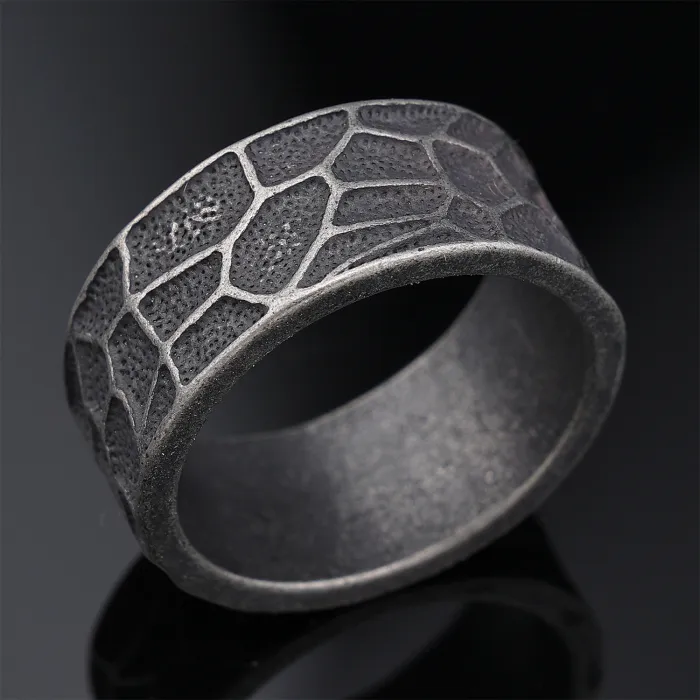 Trendy Minimalist Punk Style Retro Unisex Stainless Steel Ring – In Stock