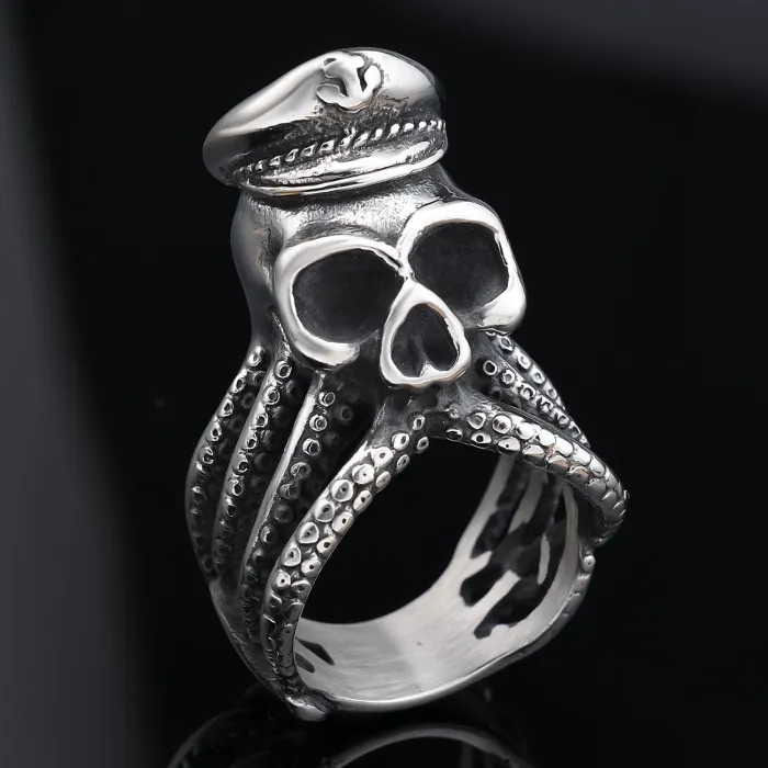 Punk Style Octopus Stainless Steel Ring – Unisex Animal Series Best Seller in Europe and the US