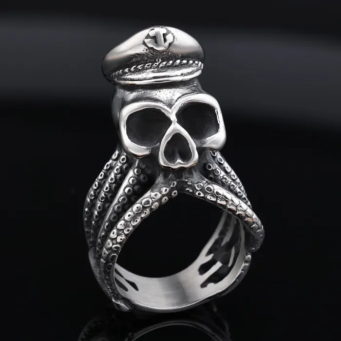 Punk Style Octopus Stainless Steel Ring – Unisex Animal Series Best Seller in Europe and the US