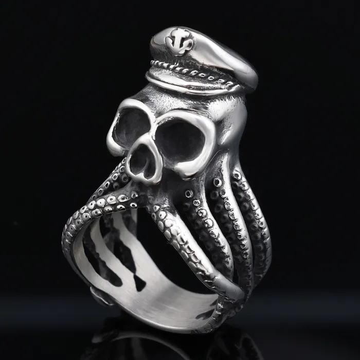Punk Style Octopus Stainless Steel Ring – Unisex Animal Series Best Seller in Europe and the US