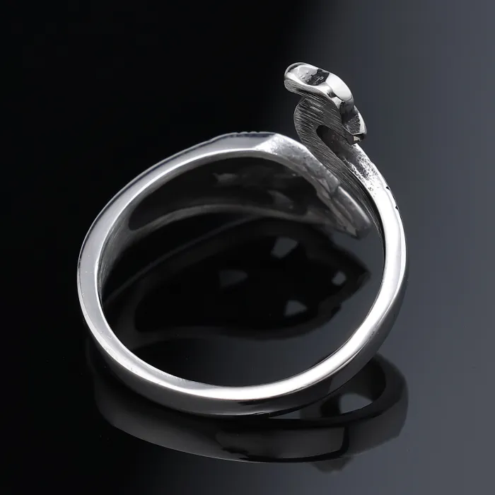 Trendy Animal Series Peacock Design Stainless Steel Ring – Unisex Fashion Jewelry