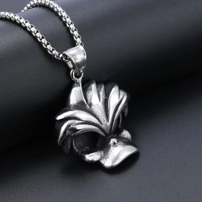 Punk Style Platypus Skull Pendant – Men's Stainless Steel Statement Necklace (Wholesale)