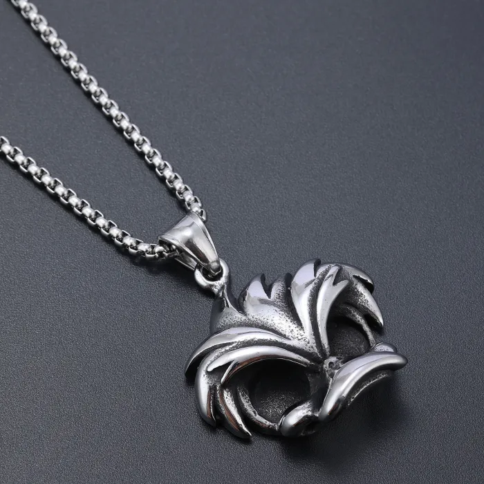 Punk Style Platypus Skull Pendant – Men's Stainless Steel Statement Necklace (Wholesale)