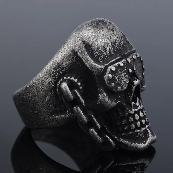 Trendy and Unique Question Mark Skull Pendant – Unisex Stainless Steel Necklace