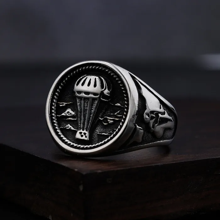 Titanium Steel Microphone Ring – Clearance New Arrival, DIY Style Stainless Steel Ring, Wholesale for Men, European & American Fashion