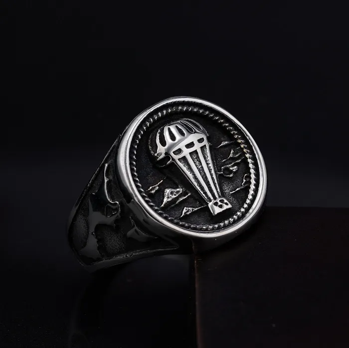 Titanium Steel Microphone Ring – Clearance New Arrival, DIY Style Stainless Steel Ring, Wholesale for Men, European & American Fashion