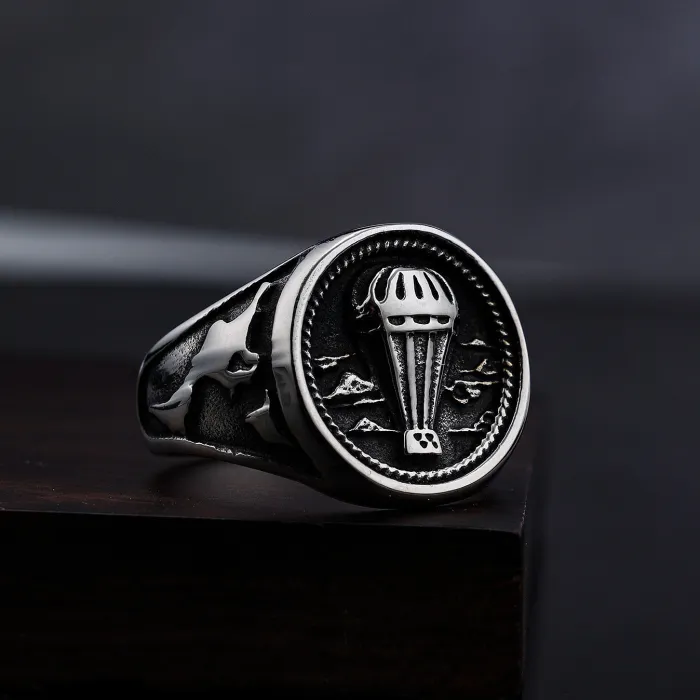 Titanium Steel Microphone Ring – Clearance New Arrival, DIY Style Stainless Steel Ring, Wholesale for Men, European & American Fashion