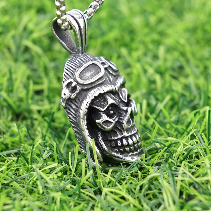 Diving Skull Pendant | Trendy Stainless Steel Jewelry for Men | In Stock for Cross-Border Wholesale & One-Piece Dropshipping