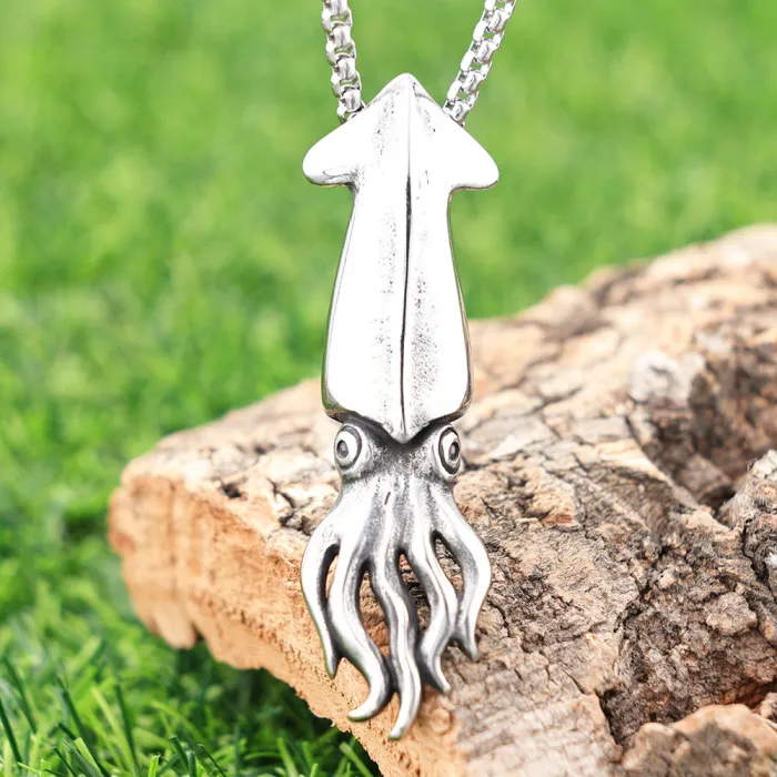DIY Octopus Pendant Polished Stainless Steel | Gender-Neutral Jewelry | Trendy Design for Wholesale & Bulk Supply