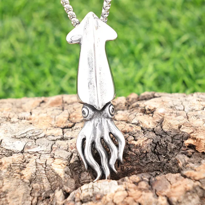 DIY Octopus Pendant Polished Stainless Steel | Gender-Neutral Jewelry | Trendy Design for Wholesale & Bulk Supply