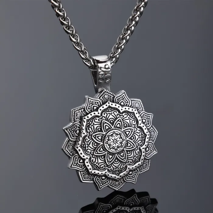 Mandala Viking Totem Pendant Wholesale – Polished No-Fade Stainless Steel Necklace | Ideal for Daily Wear & Bulk Reseller Orders