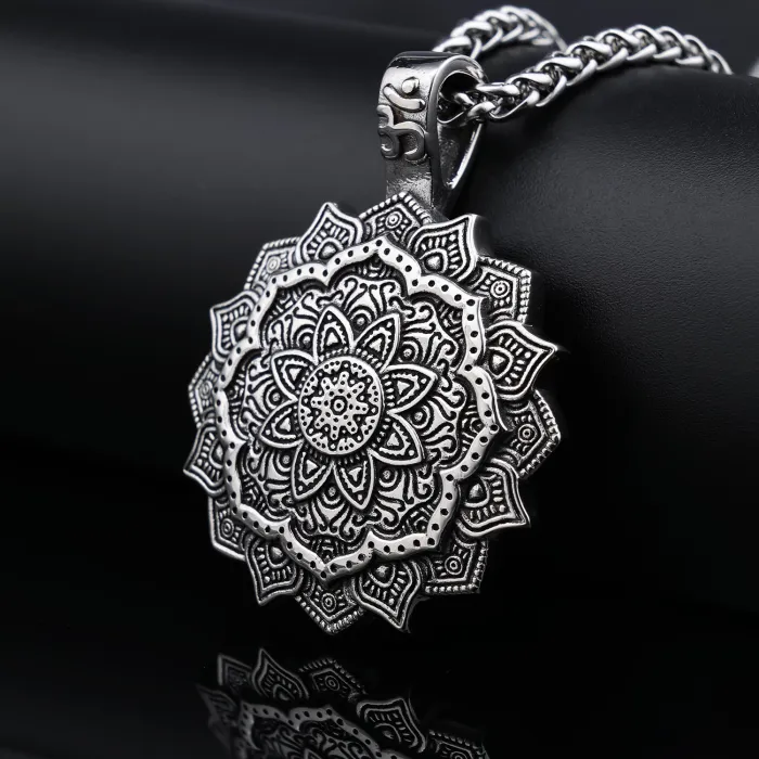 Mandala Viking Totem Pendant Wholesale – Polished No-Fade Stainless Steel Necklace | Ideal for Daily Wear & Bulk Reseller Orders