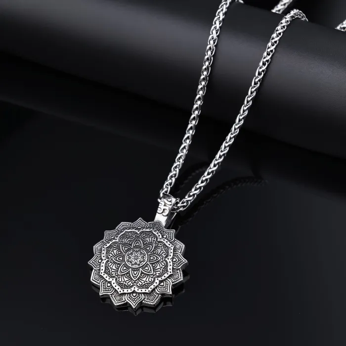 Mandala Viking Totem Pendant Wholesale – Polished No-Fade Stainless Steel Necklace | Ideal for Daily Wear & Bulk Reseller Orders