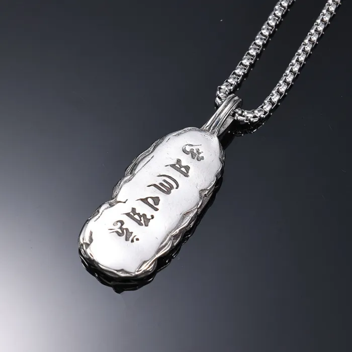 Polished Stainless Steel Vintage Pendant – Unisex Retro Couple Jewelry | Non-Fading Finish | Bulk Supply, Ideal for Gift Shops or Online Retail