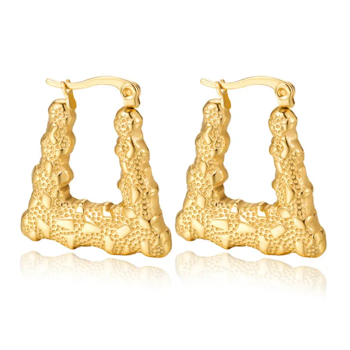 Hot-Selling INS Style Hoop Earrings – Minimalist Stainless Steel Clubwear Jewelry for Women