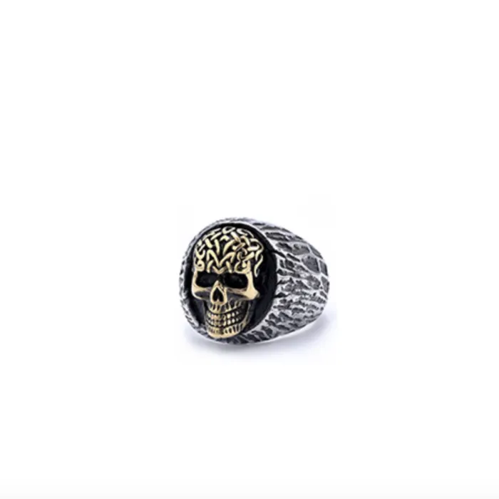 Unique Punk Skull Ring – Unisex Stainless Steel Statement Jewelry, Tarnish-Free