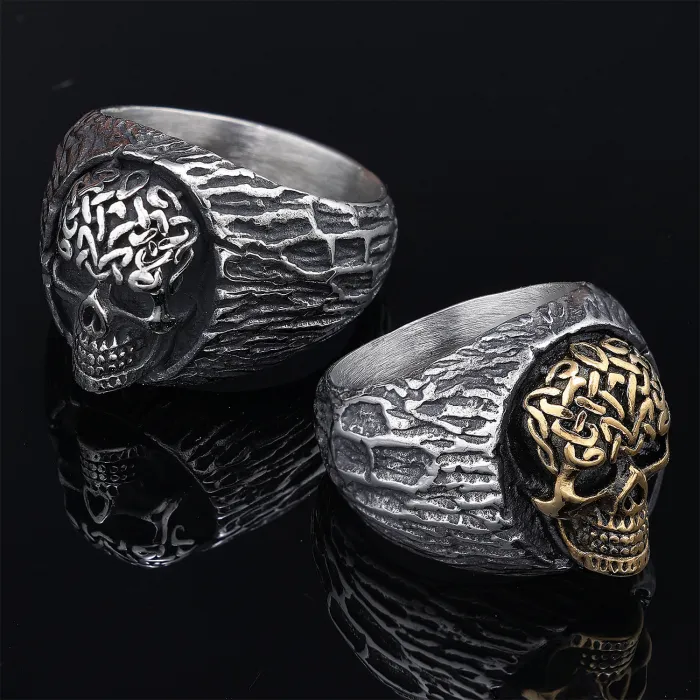 Unique Punk Skull Ring – Unisex Stainless Steel Statement Jewelry, Tarnish-Free