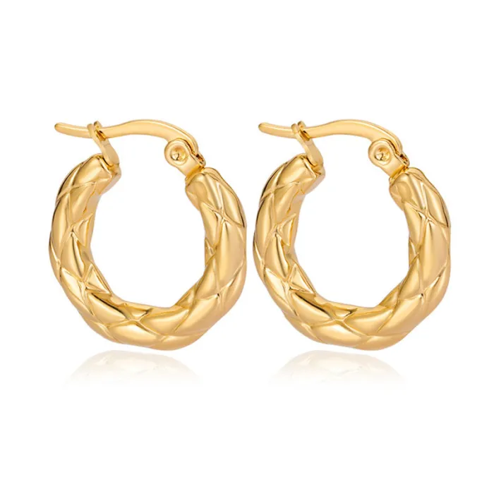 Minimalist Stainless Steel Hoop Earrings – Women's INS Club Style Jewelry