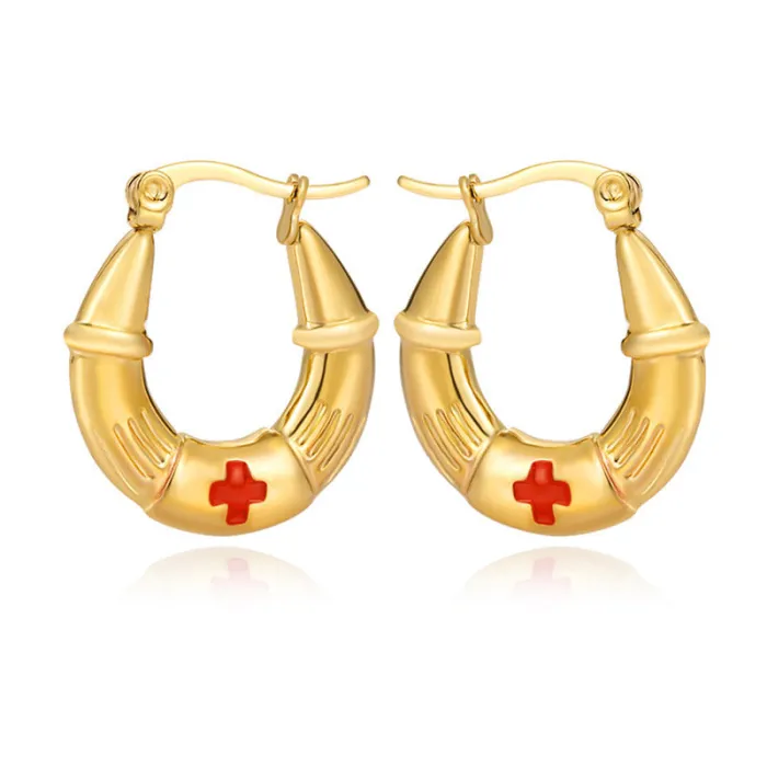 Minimalist Stainless Steel Hoop Earrings – Women's INS Club Style Jewelry