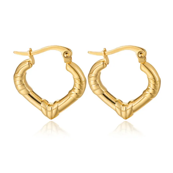 Women's Minimalist Club Style Earrings – INS-Inspired Stainless Steel Hoops (In Stock)
