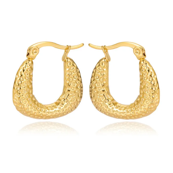 Women's Minimalist Club Style Earrings – INS-Inspired Stainless Steel Hoops (In Stock)