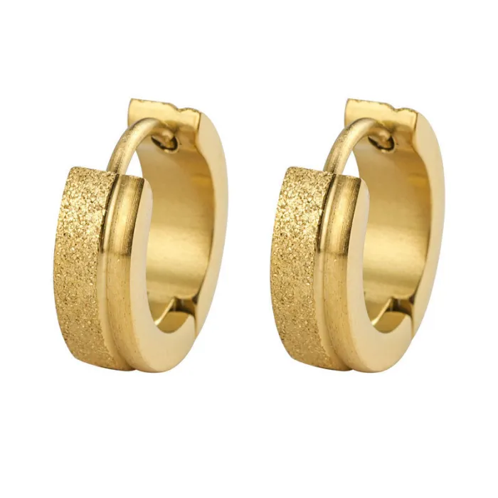 Women's Minimalist Club Style Earrings – INS-Inspired Stainless Steel Hoops (In Stock)