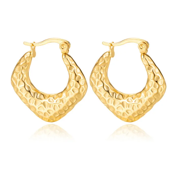 Women's Minimalist Club Style Earrings – INS-Inspired Stainless Steel Hoops (In Stock)