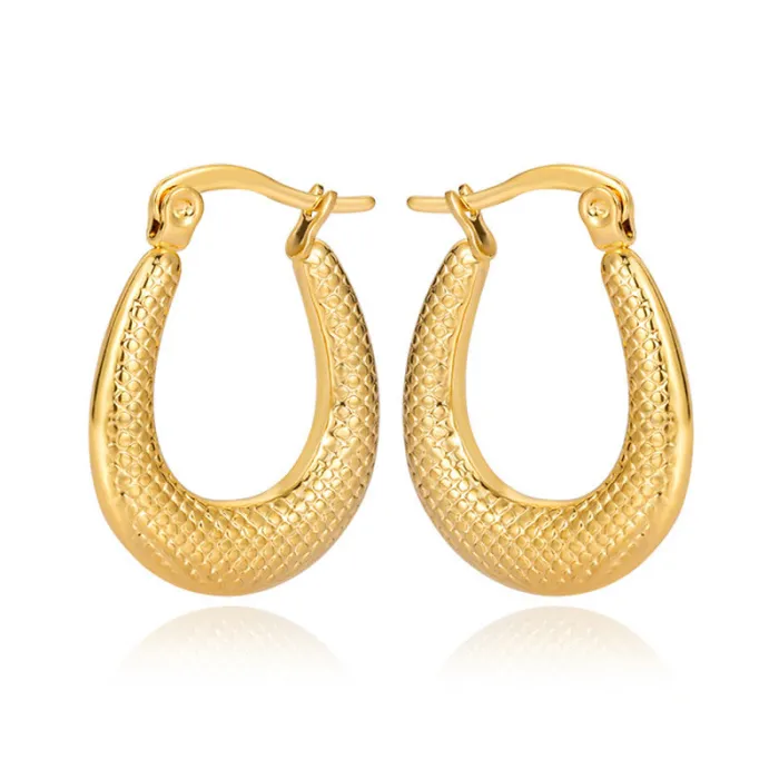 Women's Minimalist Club Style Earrings – INS-Inspired Stainless Steel Hoops (In Stock)